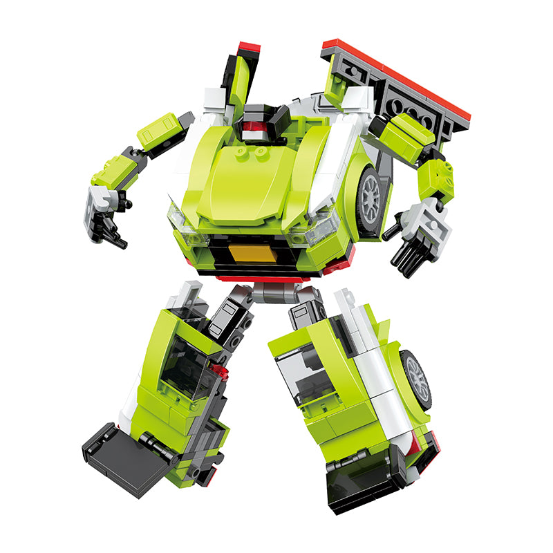 COGO 383PCS Transformation Series Transform Mech Sports Car Building Blocks Toys