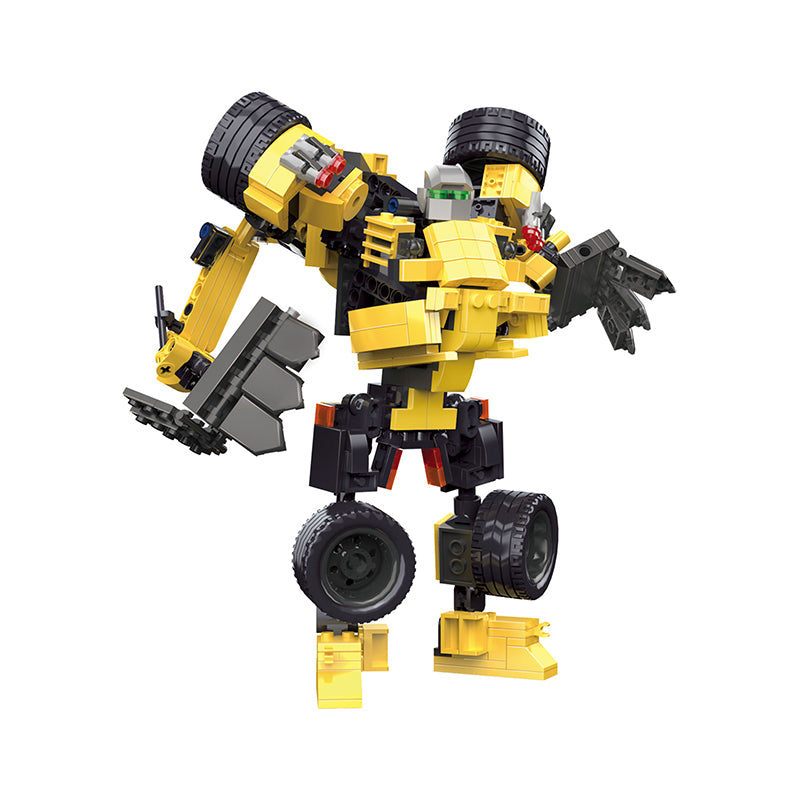 COGO 448PCS Transformation Series Transform Mech Bulldozer Building Blocks Toys