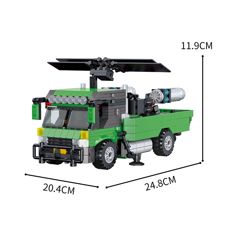 COGO 673PCS Transformation Series Transform Mech Truck Building Blocks Toys