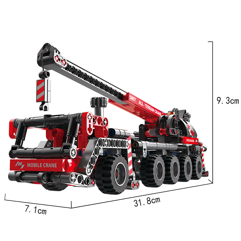 COGO 456PCS Technology Vehicle Heavy Duty Crane Building Block Toy