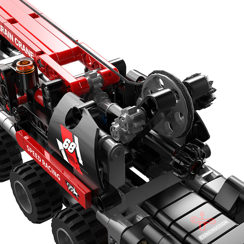 COGO 456PCS Technology Vehicle Heavy Duty Crane Building Block Toy