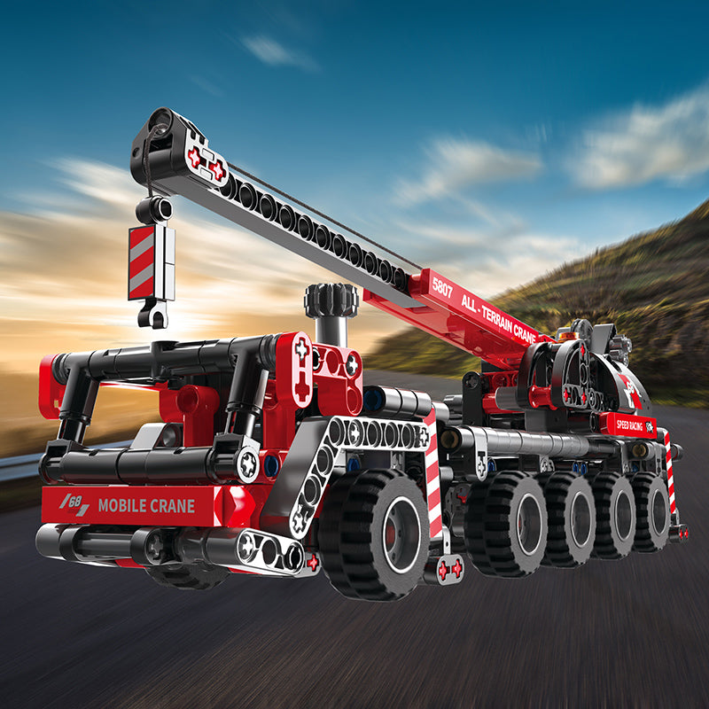 COGO 456PCS Technology Vehicle Heavy Duty Crane Building Block Toy