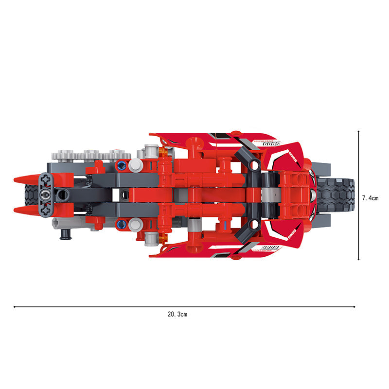 COGO 300PCS Technology Car Motorcycle Building Block Toys