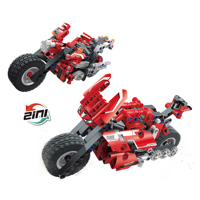 COGO 300PCS Technology Car Motorcycle Building Block Toys