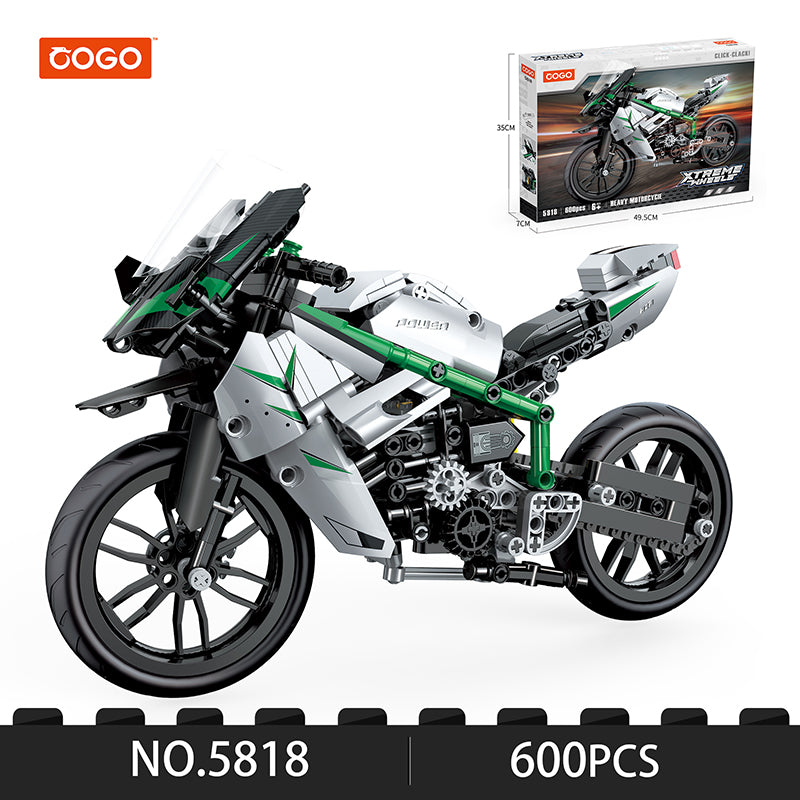 COGO 600PCS Technology Motorcycle Building Block Toys
