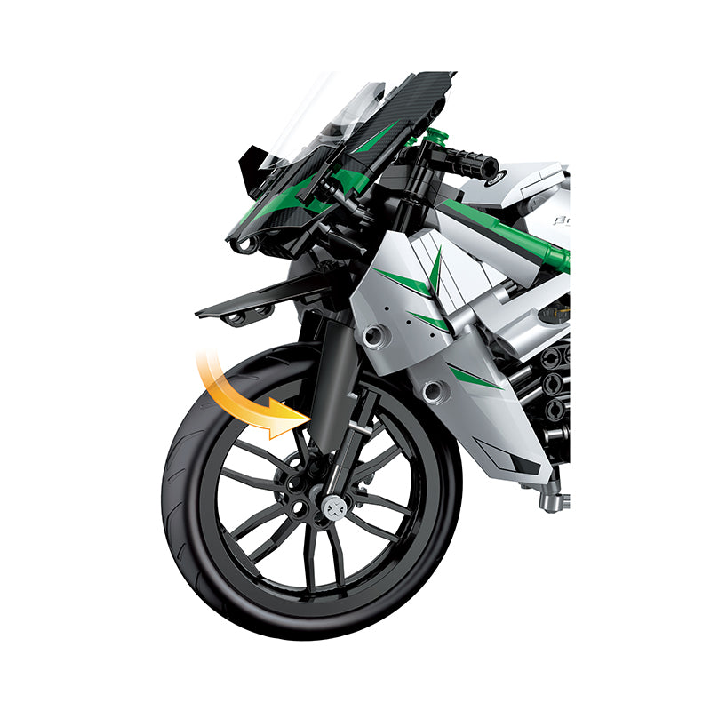 COGO 600PCS Technology Motorcycle Building Block Toys