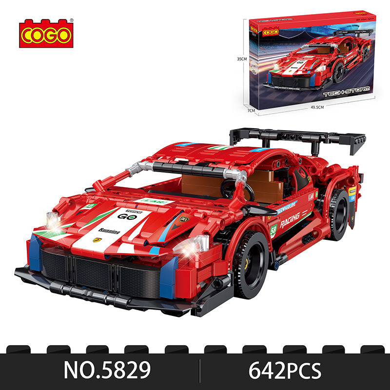 COGO 642PCS Technology Sports Car Building Block Toys
