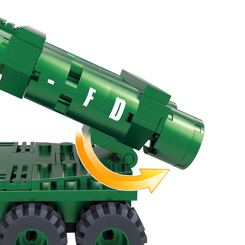 COGO 174PCS Military Missile Vehicle Building Block Toys