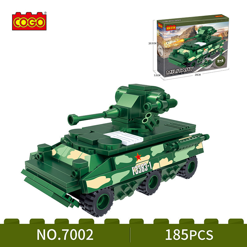 COGO 185PCS Military Armored Vehicle Building Block Toys