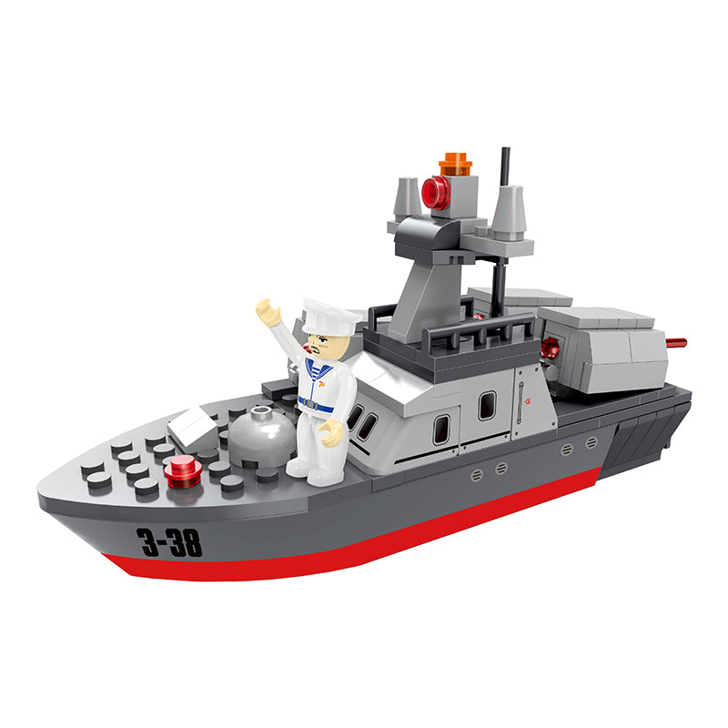 COGO 167PCS Military Ship Building Block Toys