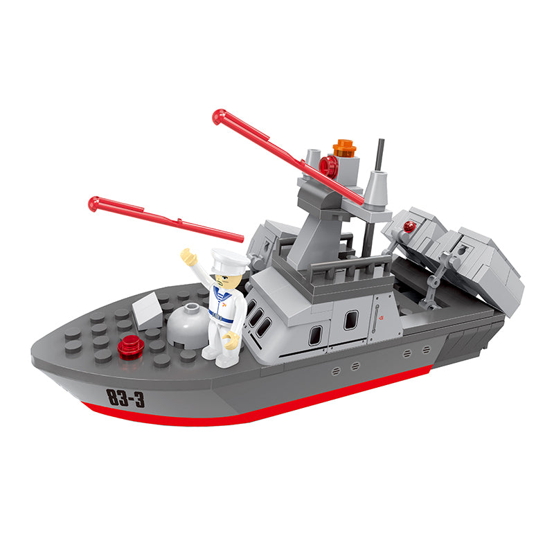 COGO 167PCS Military Ship Building Block Toys