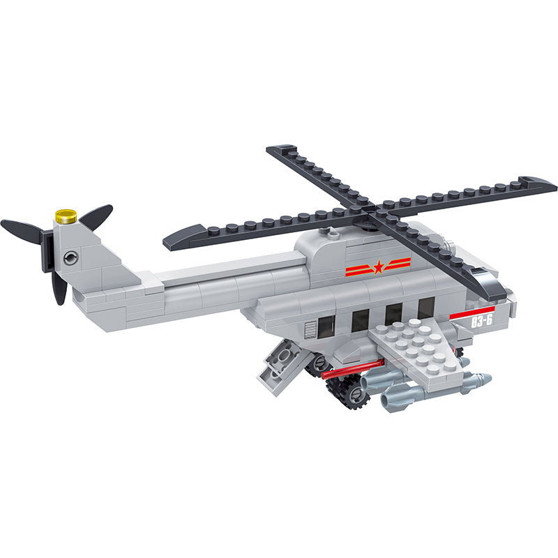 COGO 191PCS Military Helicopter Building Block Toys
