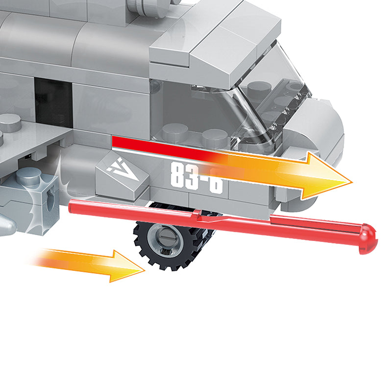 COGO 191PCS Military Helicopter Building Block Toys