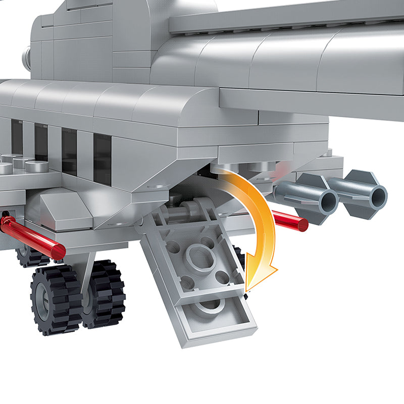 COGO 191PCS Military Helicopter Building Block Toys