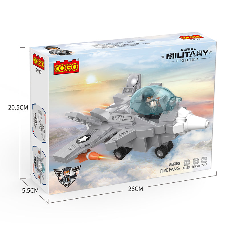 COGO 265PCS Q Version Aircraft Destroyer Building Block Toys