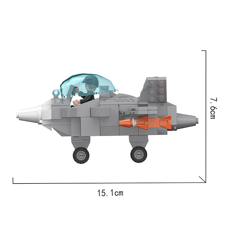 COGO 265PCS Q Version Aircraft Destroyer Building Block Toys