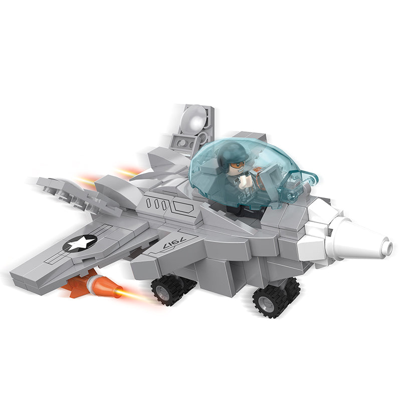 COGO 265PCS Q Version Aircraft Destroyer Building Block Toys