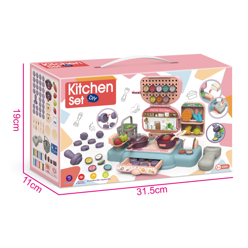 64+Pcs Kitchen & Color Mud Set