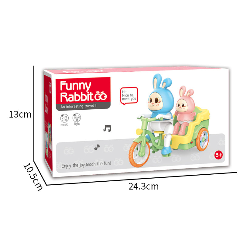 B/O Rabbit Tricycle With Light And Music 2-C Ass'D