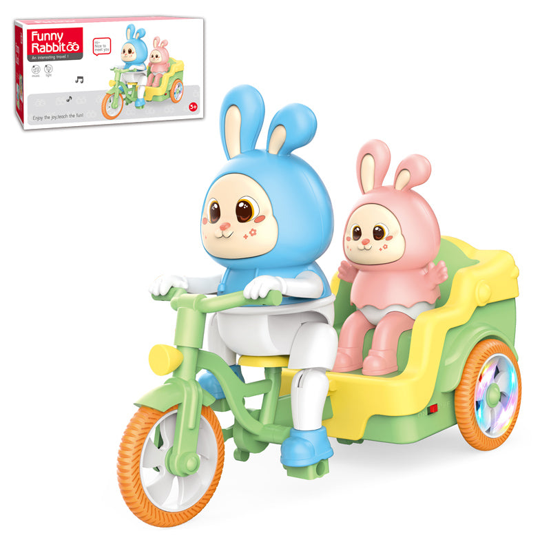 B/O Rabbit Tricycle With Light And Music 2-C Ass'D