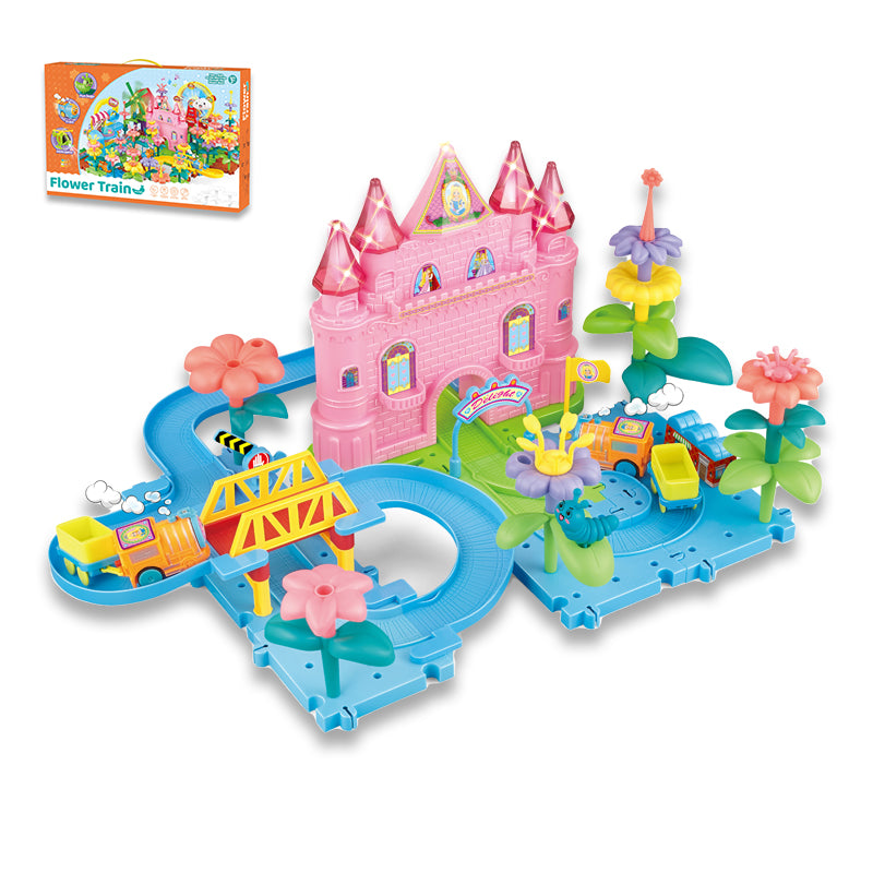 B/O Block Railway Train With Light And Music(48 Pieces)