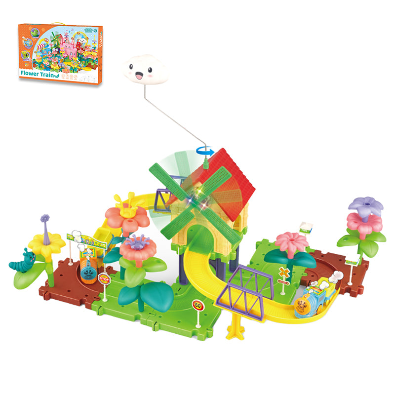 B/O Block Railway Train With Light And Music(48 Pieces)
