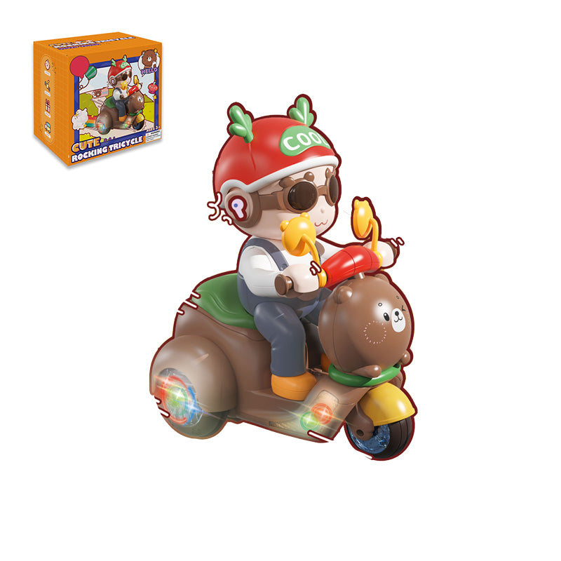 B/O Rocking Tricycle With Light And Music 2-C Ass'D