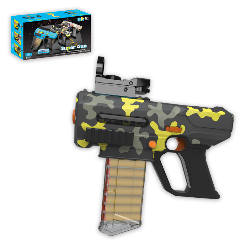 Electric Flywheel Bottom Feed Soft Bullet Gun