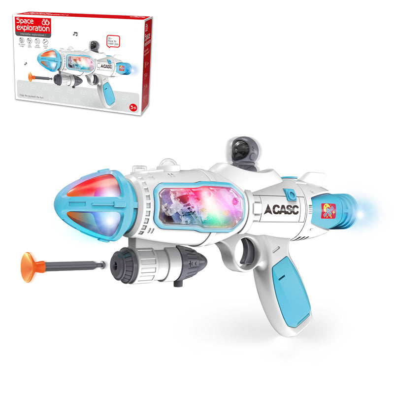 B/O Space Gun With Light And Sound 2-C Ass'D