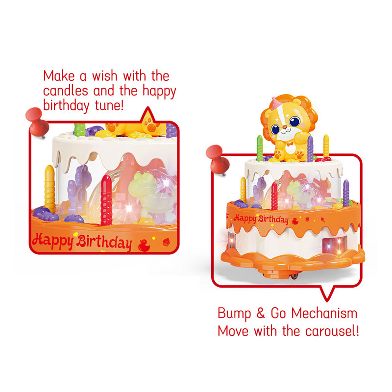 B/O Bump And Go Cake With Light And Music 2-C Ass'D