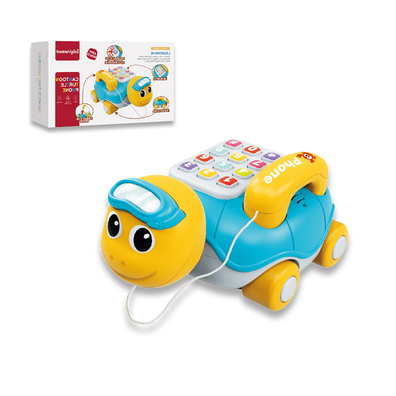 Cartoon Turtle Telephone With Music