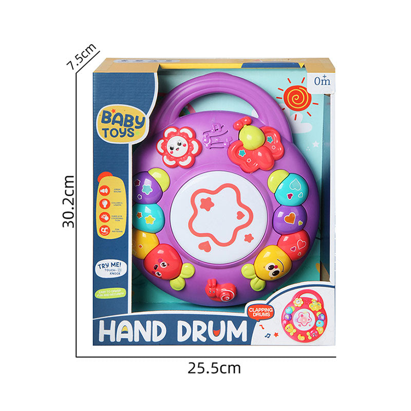 B/O Hand Drum With Light And Music 3-C Ass'D