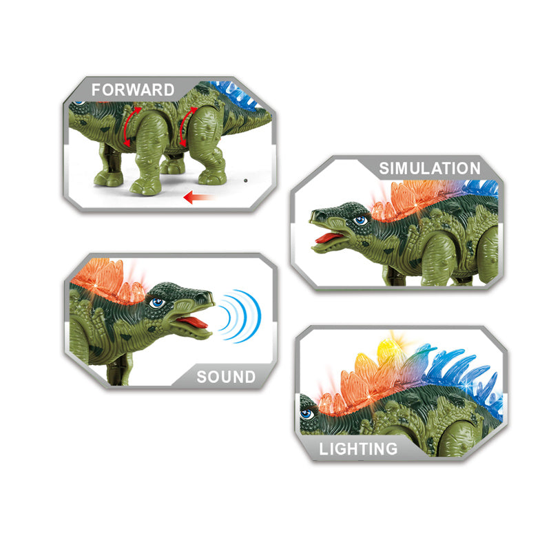 B/O Dinosaur With Light And Sound 2-C Ass'D