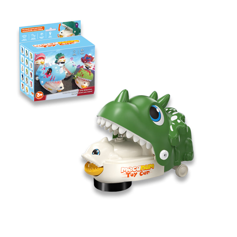 电动万向恐龙/带灯光,音乐,嘴巴可以动,3*AAA无包电,绿色