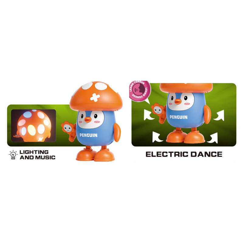 B/O Penguin Mushrooms With Light And Music