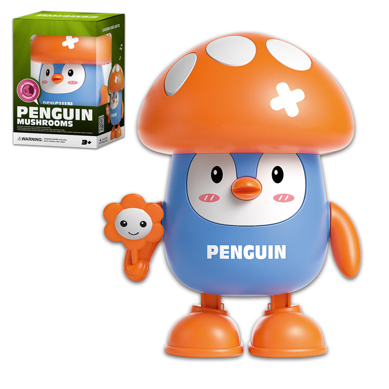 B/O Penguin Mushrooms With Light And Music
