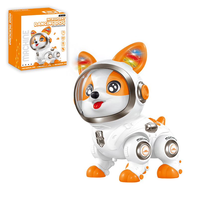 B/O Dancing Dog With Light 2-C Ass'D