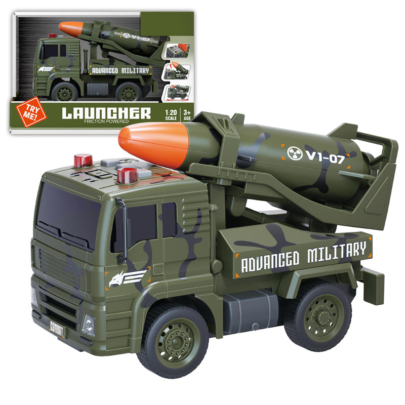 1:20 Friction Military Car Whit Light And Sound