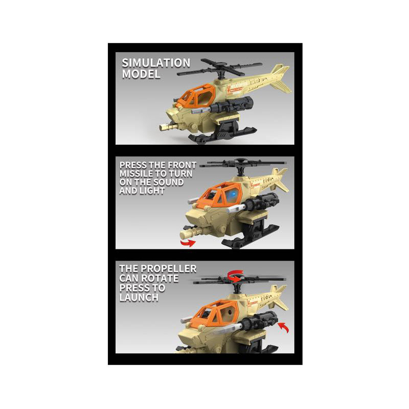 Friction Helicopter With Light And Music
