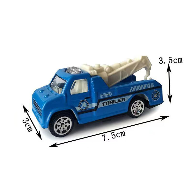 Free Wheel Metal Police Car