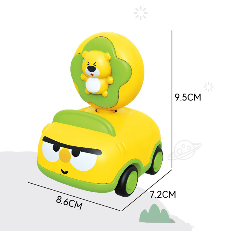 Pull Back Cartoon Whistle Car