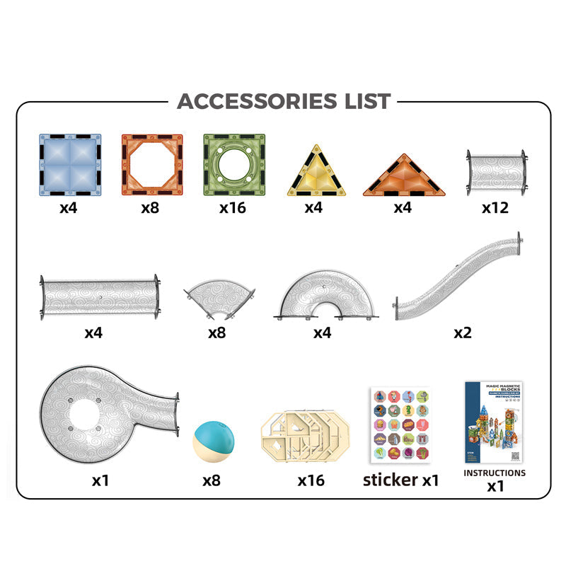 91Pcs Magnetic Block
