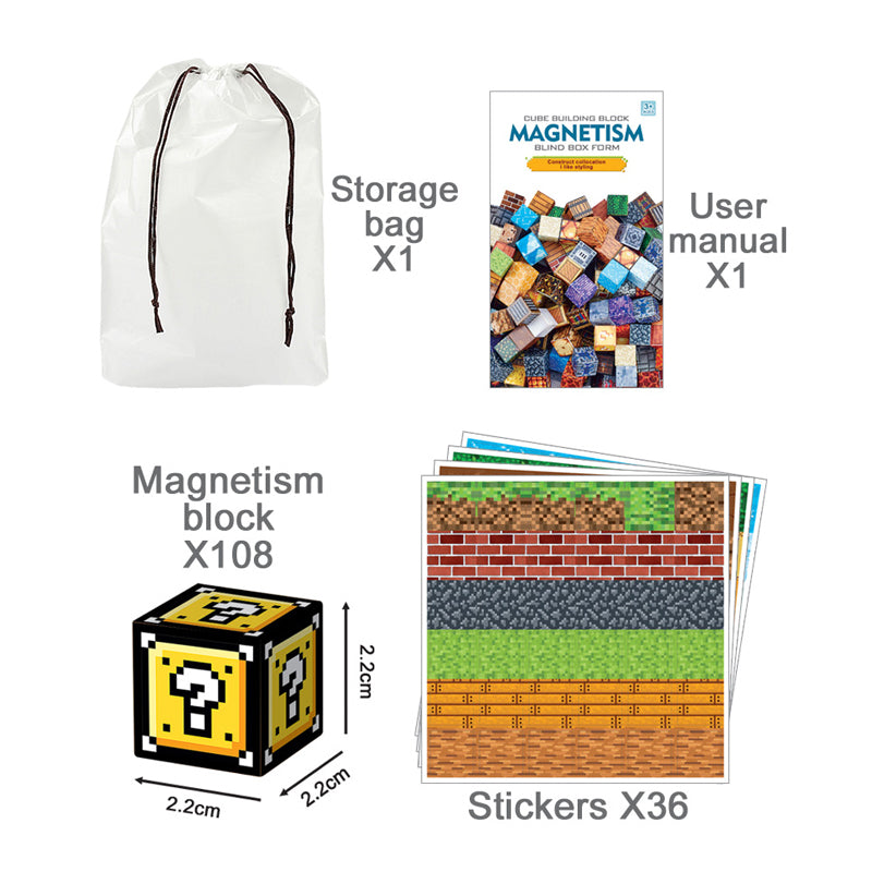 108Pcs Magnetic Blocks