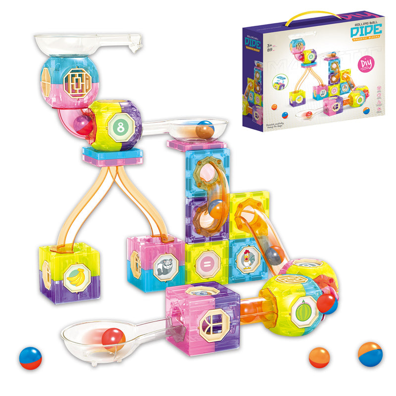 3 In 1 Magnetic Blocks With 89Pcs