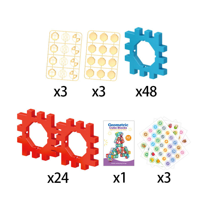 148Pcs Geometric Cube Blocks