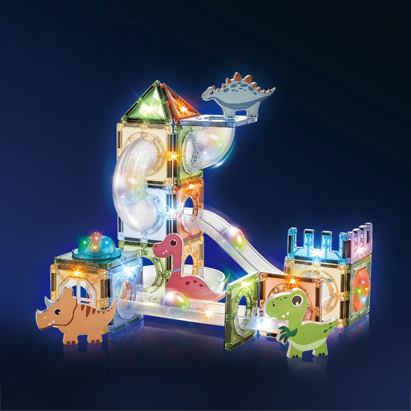 64Pcs Magnetic Blocks With Light