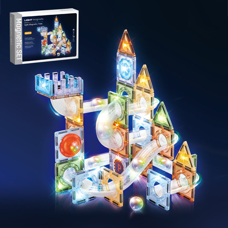 86Pcs Magnetic Blocks With Light