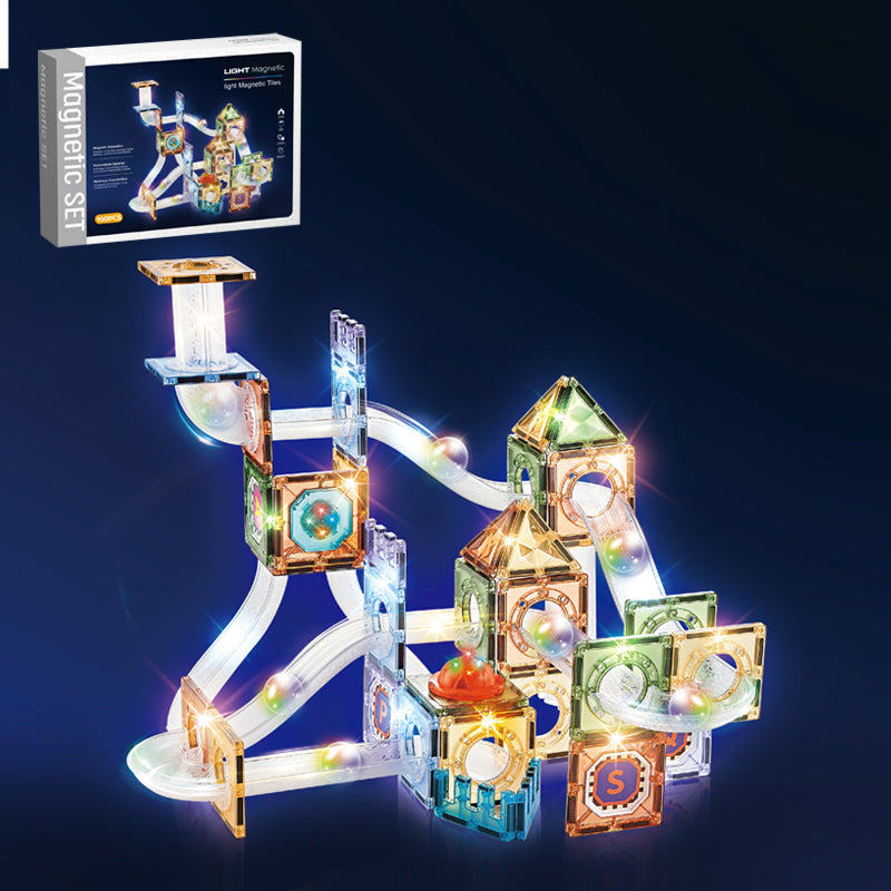 108Pcs Magnetic Blocks With Light