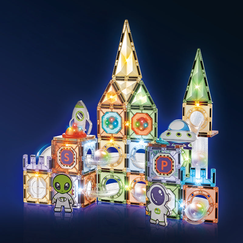 100Pcs Magnetic Blocks With Light