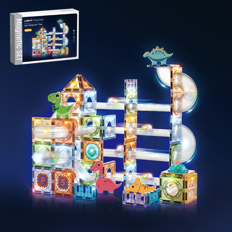 108Pcs Magnetic Blocks With Light